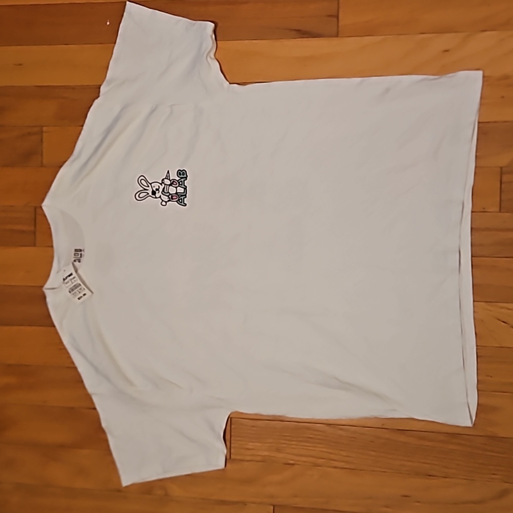 NWT Men's ALAB White Tee w/Cartoon Characters. Size XL